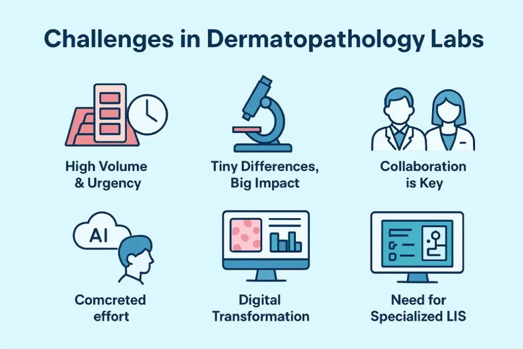 Challenges in Dermatopathology Labs