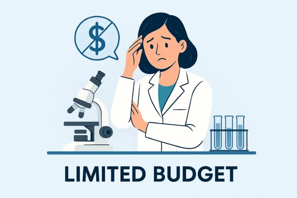 Limited budgets and resources