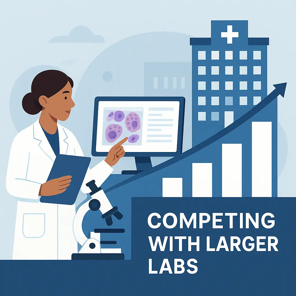 Competing with larger, tech-driven labs