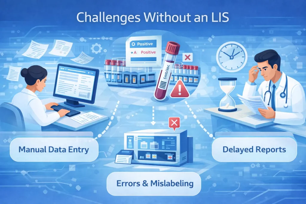 Challenges faced by pathology labs without a LIS